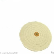 Almohadilla de pulido de 6" con orificio de eje de 1/2" pulgadas para amoladora de banco pulidores algodón