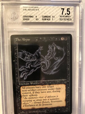 The Abyss Legends MTG BGS 7.5 Grades 9/8.5/7.5/7 NEAR MINT+ (RG