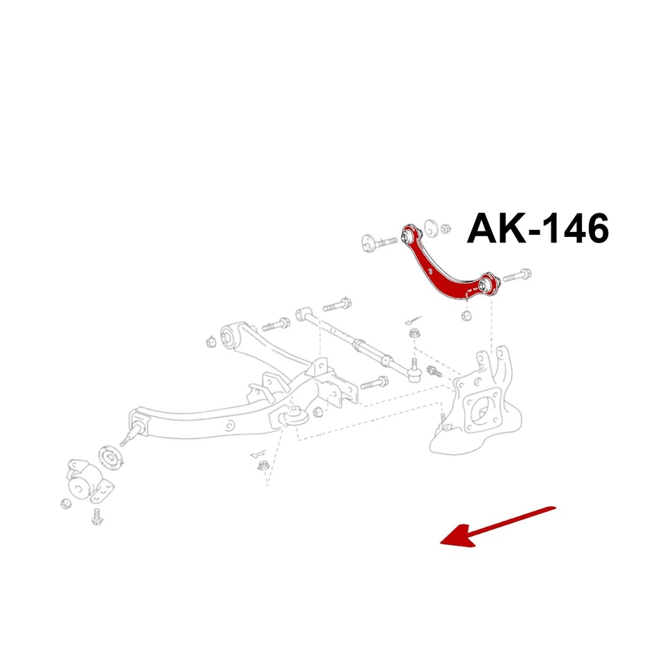 Godspeed可调节后凸轮臂套件球面轴承适用于Scion TC 2005-10 — 第 4/4 张图片