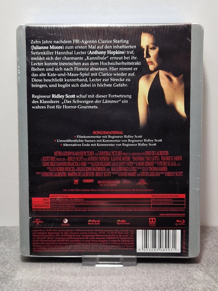 Hannibal - Limited Steelbook Blu-ray Edition - OOP - NEU OVP - Bild 2 von 3