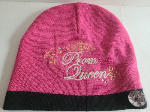 Disney High School Musical 3 Beanie Pink Hat Rhinestones Prom Queen Embroidery - Picture 9 of 10