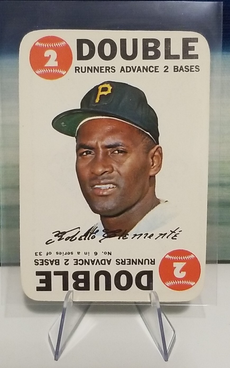 1968 Topps Game #6 Roberto Clemente Pittsburgh Pirates HOF - Excellent #2