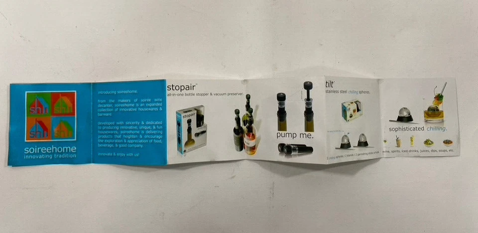 SOIRE'E IN-BOTTLE WINE AERATOR with Stand~EUC - Image 4 of 4