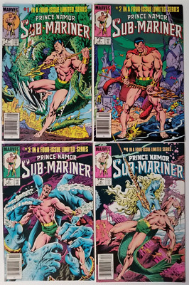 Prince Namor the Sub-Mariner 1, 2,3, 4 Limited Series Marvel Bronze Age 1984