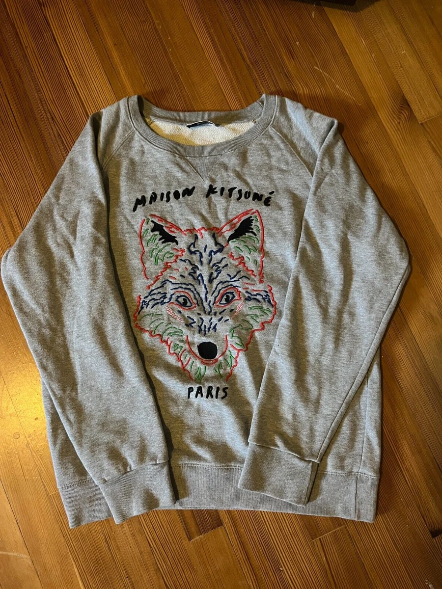 Maison kitsune sweatshirt fox sales