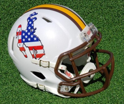clear football helmet wyoming WYOMING COWBOYS FOOTBALL MINI HELMET, 20+ VERSIONS TO PICK FROM