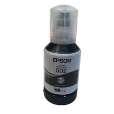 EPSON 502 bottle of ink  ( 127ml )  black expires 1/2025New Full Unsealed