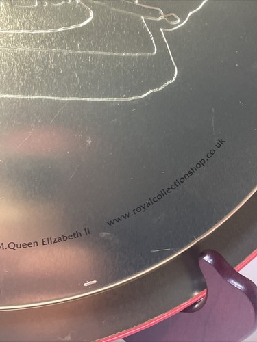 Royal Collection Trust God Save The Queen Serving Tin Tray Crown Red Gold - Picture 9 of 10