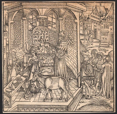 1502 Rare gravure originale Énéide Sacrifice de Didon Médiéval Mythologie - Photo 1/4