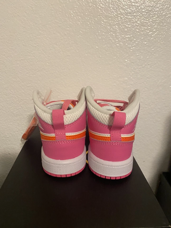 Размер 10,5 (PS) Air Jordan1 средний Pinksicle оранжевый белый DX3238-681 - Изображение 3 из 4