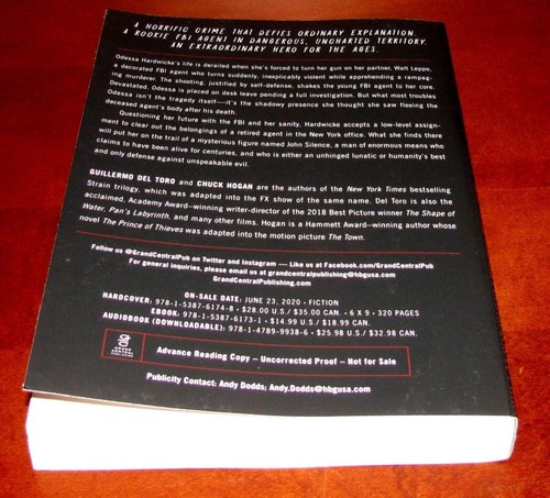 The Hollow Ones Del Toro & Hogan Uncorrected Proof ARC Rare Collectible - Picture 9 of 9