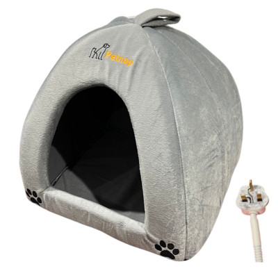 Katzenbett HEIZ-BETT Haustier Katze Hund Wärmekissen Elektrische Matte DOME 605 GRAU