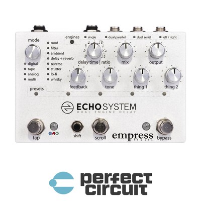 Empress Effects Echosystem Delay Pedal EFFECTS - NEW - PERFECT CIRCUIT