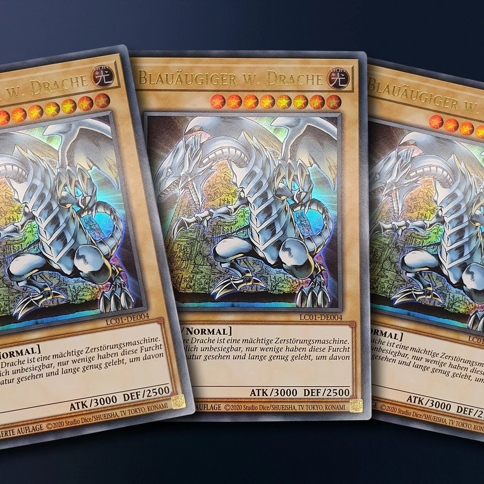 Blauäugiger Ultimativer Weißer Drache Set Neu Yugioh deutsch Drachen Deck Kaiba - Bild 3 von 3
