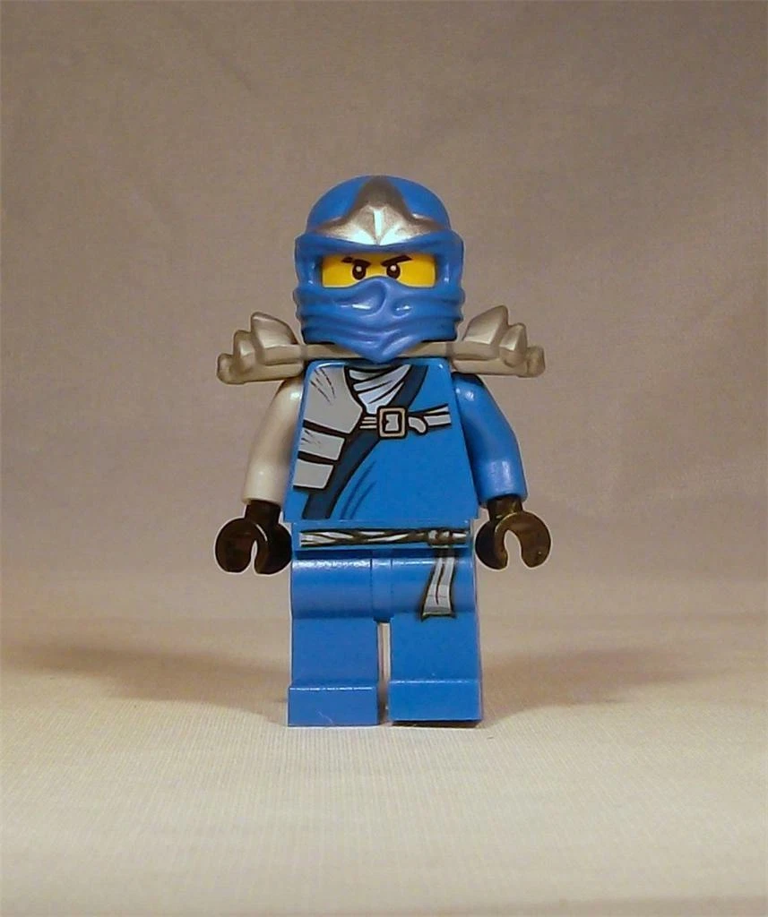 LEGO Ninjago Minifigure Jay ZX Silver Armor 9450 9445 9449 Swords
