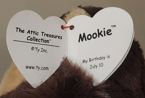 Ty Attic Treasures MOOKIE der Affe 8 Zoll NEU MWMTs weiches Plüschtier Stofftier Spielzeug - Bild 4 von 8