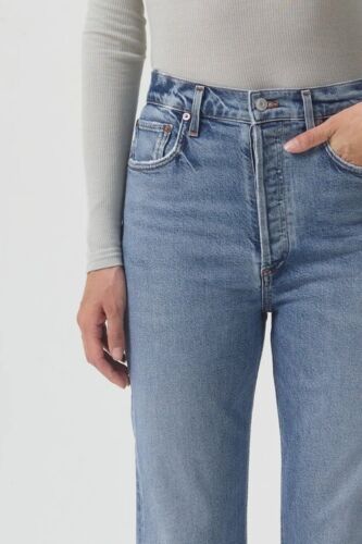 JEANS A PIPA ALTA AGOLDE NUOVO CON ETICHETTE TAGLIA 34... WOW!!! - Foto 3 di 5