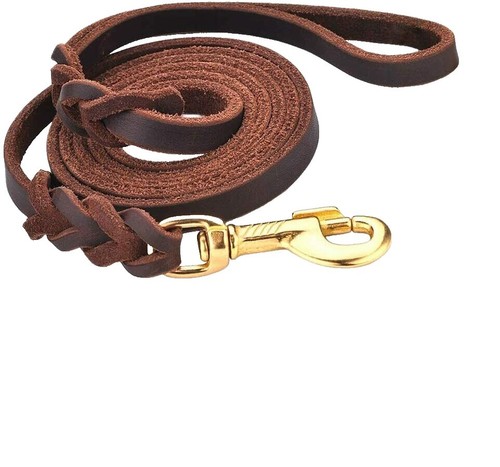 Authentic Coach FS4005 SV/Khaki Leather Dog Leash | eBay