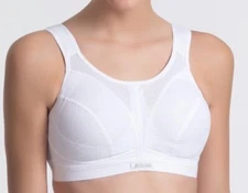 Shock Absorber Active D+ Classic Support Wire-free Sports Bra - White 38D