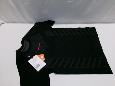 H273 YOUNGLA Superhero Compression T-Shirt Tee Black Mens Size XL