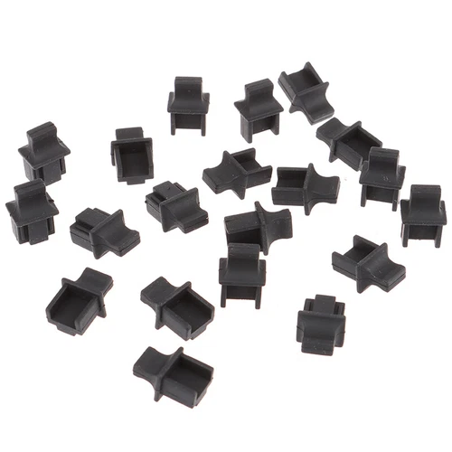 20pieces  RJ45 Network Port Protective Rubber Cover Network Connector End Ca _wa
