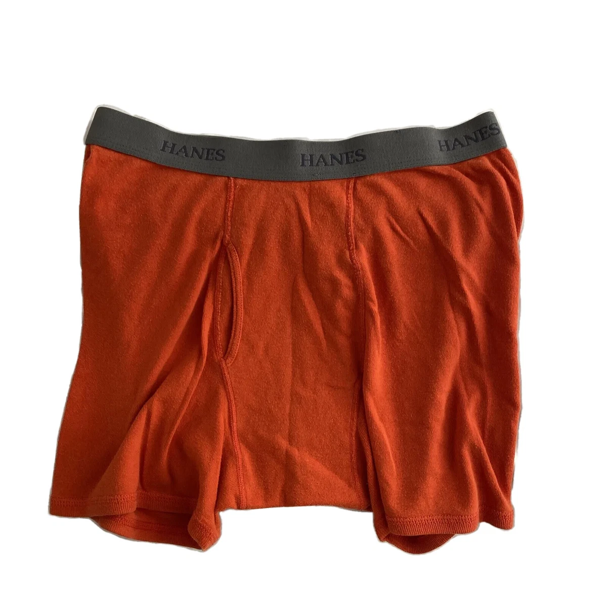 Hanes Our Most Comfortable Yet Orange Mens Underwear Boxer Briefs Size  Small