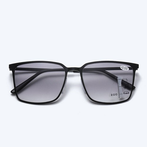 Large Square Progressive Multifocal Reading Sun Glasses Anti-blue Ray Sunglasses - Picture 5 of 12