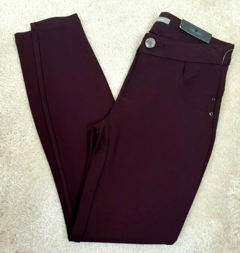 Burgundy Skinny Ankle Ponte Knit 