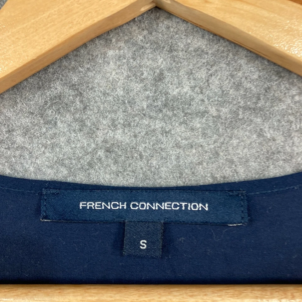 French Connection Womens Blouse Top Size S Small Blue Long Sleeve Shirt 27911 - Image 4 of 4