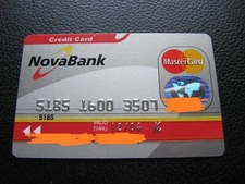 NOVA BANK credit debit card MASTERCARD Greece Greek used in excellent condition