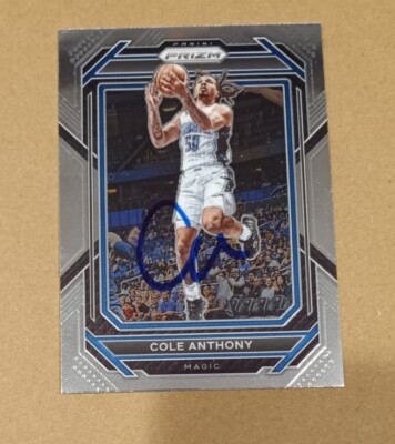 Cole Anthony Magic NBA Basketball Signed 2022-23 PANINI PRIZM Card