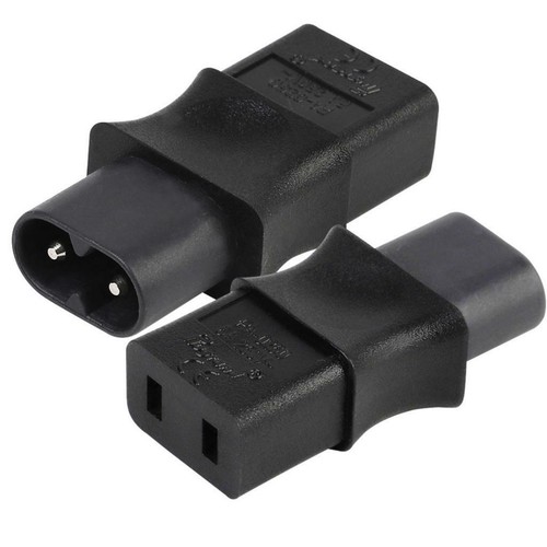 Adattatore CA IEC 320 C8 Maschio A IEC 320 C9 Femmina 6A / 250V - Photo 4/6