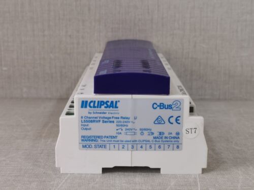 CLIPSAL L5508RVF C-BUS2 8-KANAL SPANNUNGSFREIES RELAIS (MFG 2017) - Bild 3 von 11