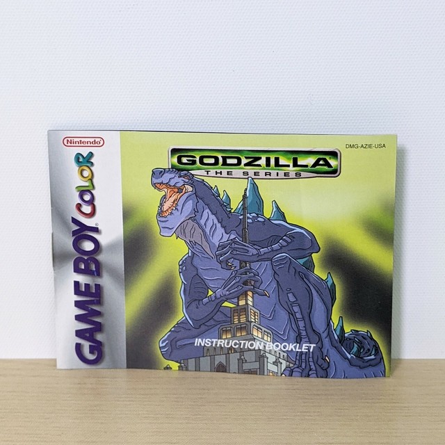 Godzilla The Series GBC Game Boy Color Original Instruction Booklet ...