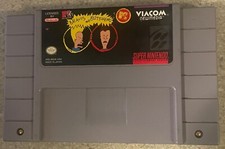 MTV's Beavis and Butt-Head ( Super Nintendo SNES, 1994) Authentic Game Cartridge