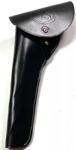 CIVIL WAR US UNION M1858 PISTOL LEATHER HOLSTER-BLACK "US STAMPED"