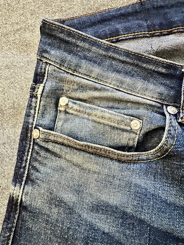 ZARA Men’s Dark Blue Denim Slim Fit Jeans size 32 x 32 Orig $60 - Foto 7 di 11