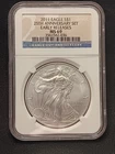2011 1 oz Silver American Eagle MS-69 NGC 25th Anniversary (ER)