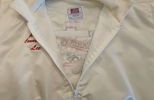 Vtg America#1 Corvette Club Satin Windbreaker Jacket Full Zip L-36" Used - Picture 4 of 11