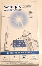 Waterpik Portable Cordless Rechargeable Water Flosser - White 3 Settings NIB