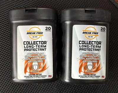 BREAK FREE COLLECTOR LONG TERM PROTECTANT (20 WIPES PER CANISTER) 2 PACK