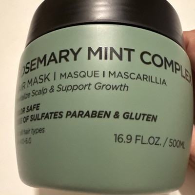 Luseta Rosemary Mint Complex Hair Mask Revitalize Scalp Color Safe 16.9oz