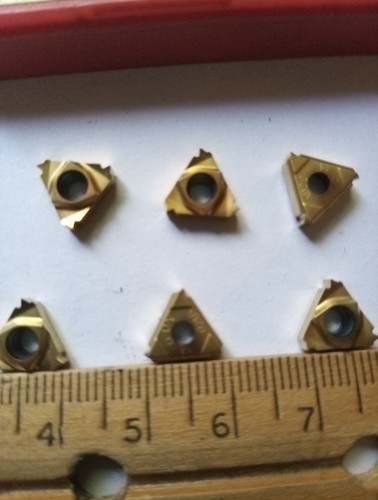 Qty 5- Sandvik R166.OL?-11UN01-180, 60 ISO 18 INT R CARBIE INSERTS,NEW SURPLUS - Picture 6 of 6