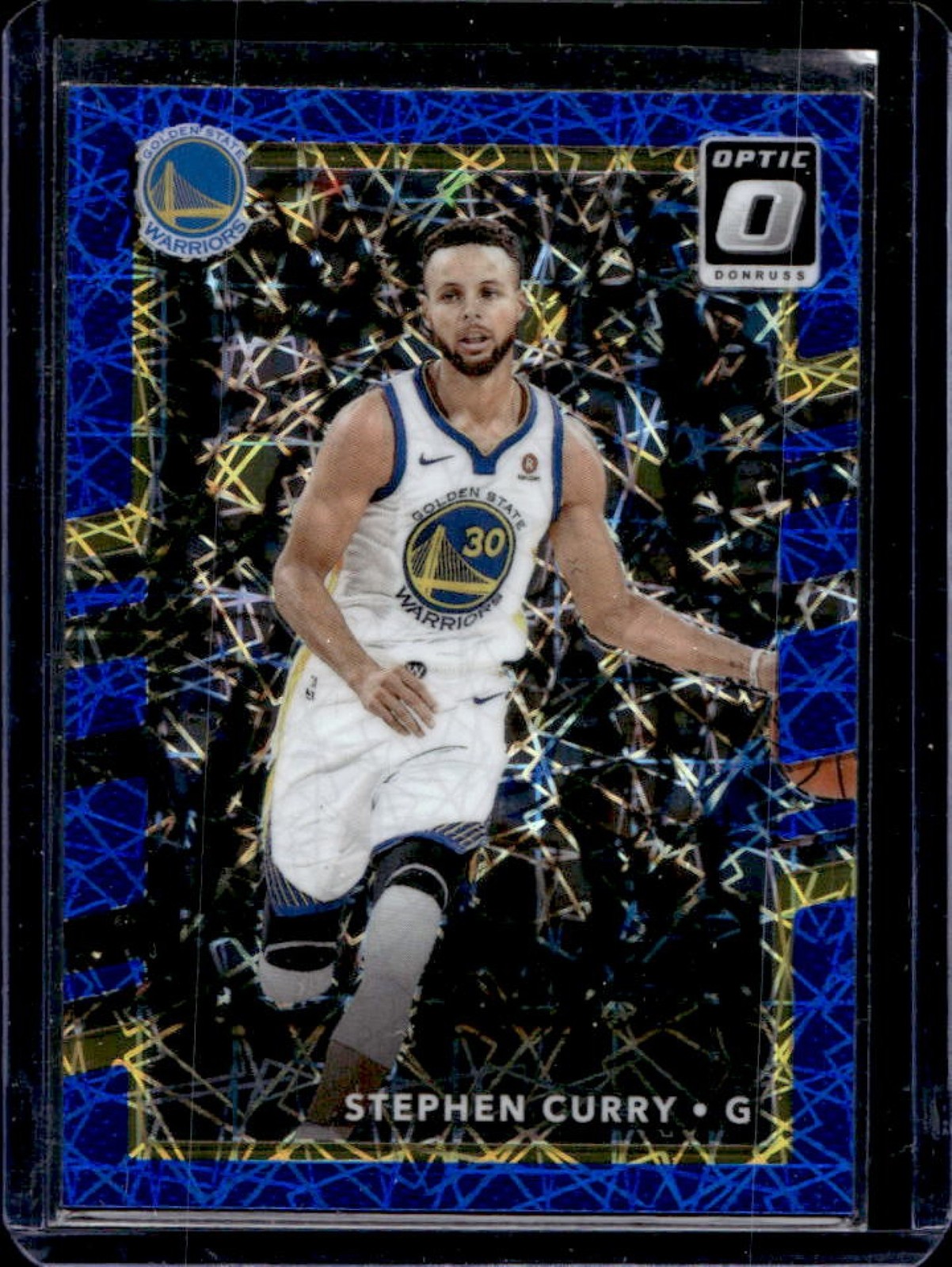 2017-18 Donruss Optic Stephen Curry Blue Velocity #46 Warriors