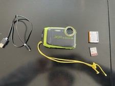 Fujifilm FinePix XP120   Shock  Waterproof Camera Black  Lime Tested Working