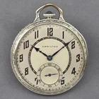 Antique Hamilton 12S, 17j, Grade 912 Pocket Watch 14K Gold-Filled Case - RUNNING