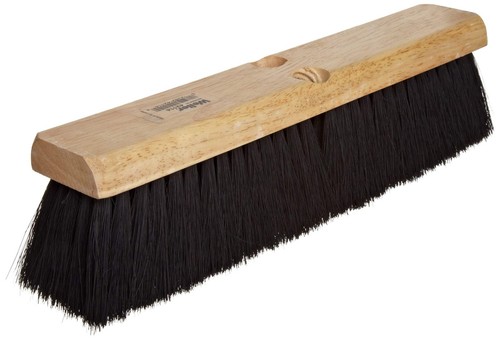 42006 16" Block Size, Black Tampico Fill, Medium Sweep Floor Brush