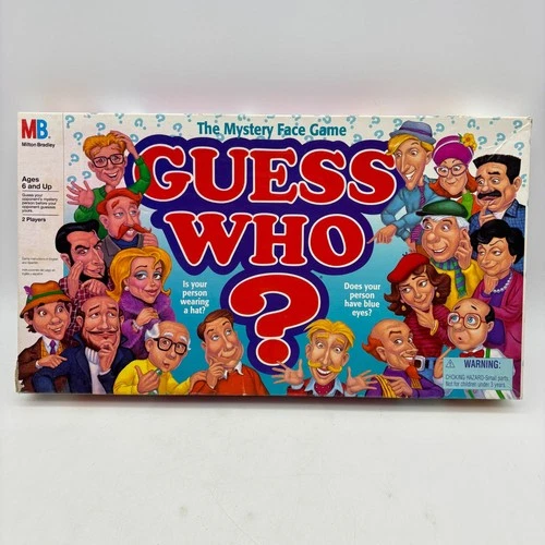 VINTAGE Guess Who COMPLETE Milton Bradley 1996 Classic Board Game 90s Kids
