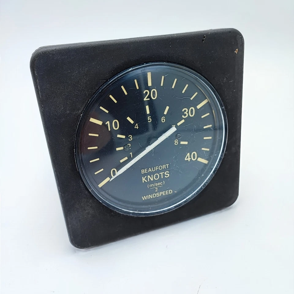 VDO Beaufort Instrumento de Viento Pantalla Nudos m/s^2 Medidor Analógico 12V Foto 2 de 4