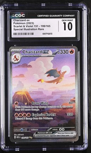 CGC 10 Charizard ex 199/165 SIR - 151